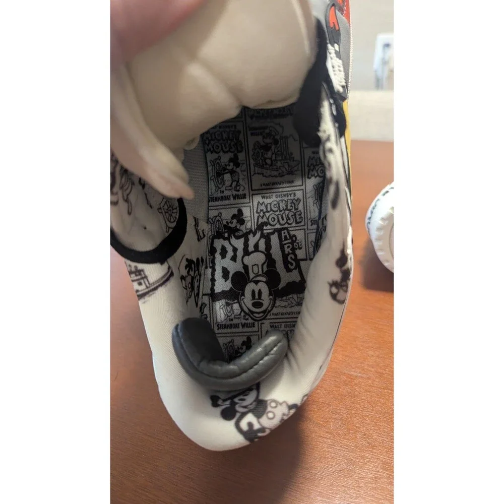 Bull Airs Shoes Steamboat Willie Mickey Mouse Shorthorns Sneakers Men's 11